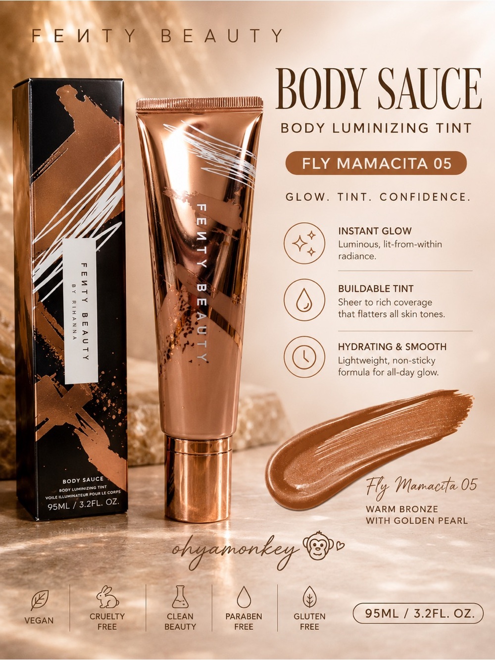 Fenty Beauty Body Sauce Body Luminizing Tint - Fly Mamacita 05